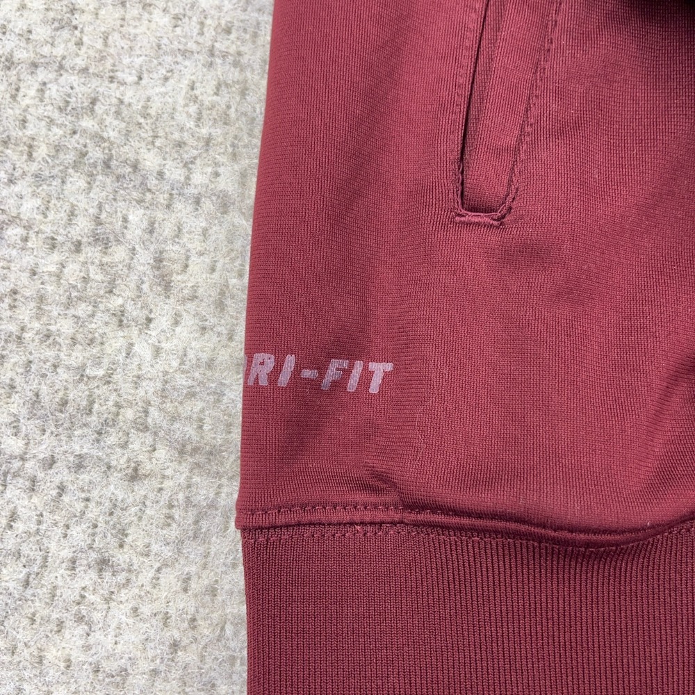 Virginia Tech Hokies Jacket Men Large Nike Dri Fit Track Suit Warm Up Maroon * - Picture 6 of 13